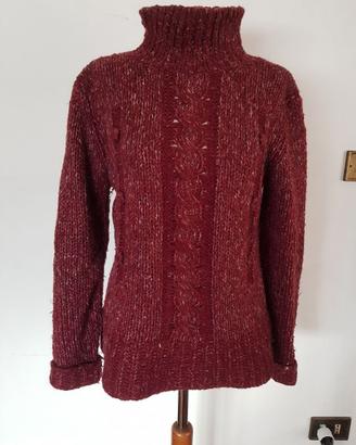Maglione Gilet di lana Fatto a mano