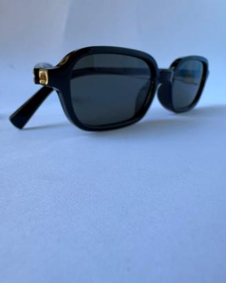 Occhiali da sole rettangolari vintage nero