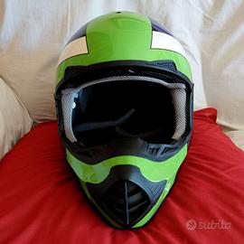 Casco Moto Cross Enduro Afx FX-17 Vintage Kawasaki