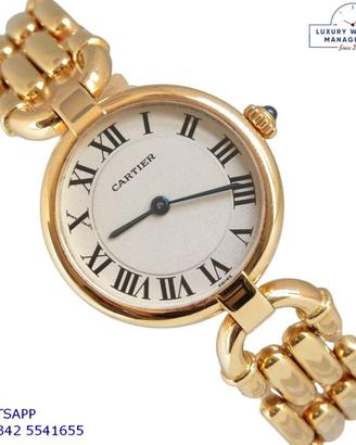 CARTIER Vendome Ladies 24MM yellow gold 18KT rare