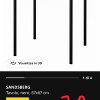 Tavola IKEA sandsberg