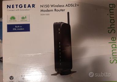Router Modem Netgear N 150 Wireless ADSL2+