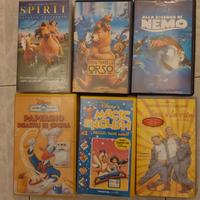 Cassette VHS cartoni animati