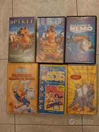 Cassette VHS cartoni animati