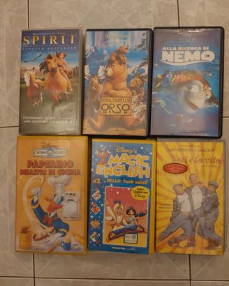 Cassette VHS cartoni animati