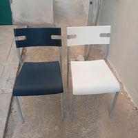 sedie Ikea bianche e nere