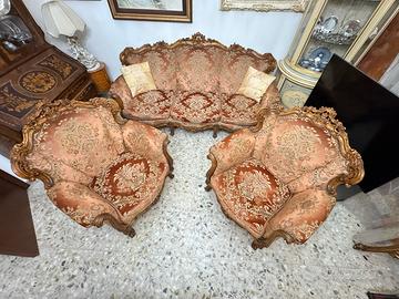 Divano e poltrone barocca