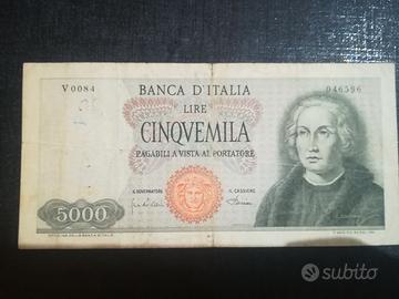 5.000 Lire (carta verdina) BB++ del 01-01-1968
