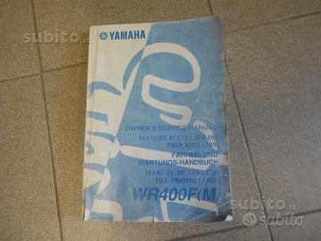 Manuale yamaha wr 400f anno 2000