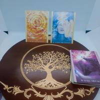 Tavolo Altare Rotondo Legno Massicio Albero e Luna