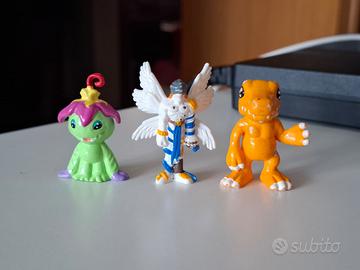 Lotto 3 Personaggi Digimon Dolci Preziosi (2001)