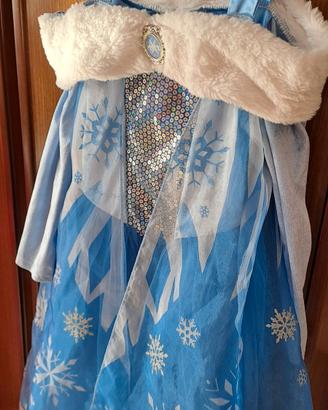 Vestito carnevale Elsa di Frozen