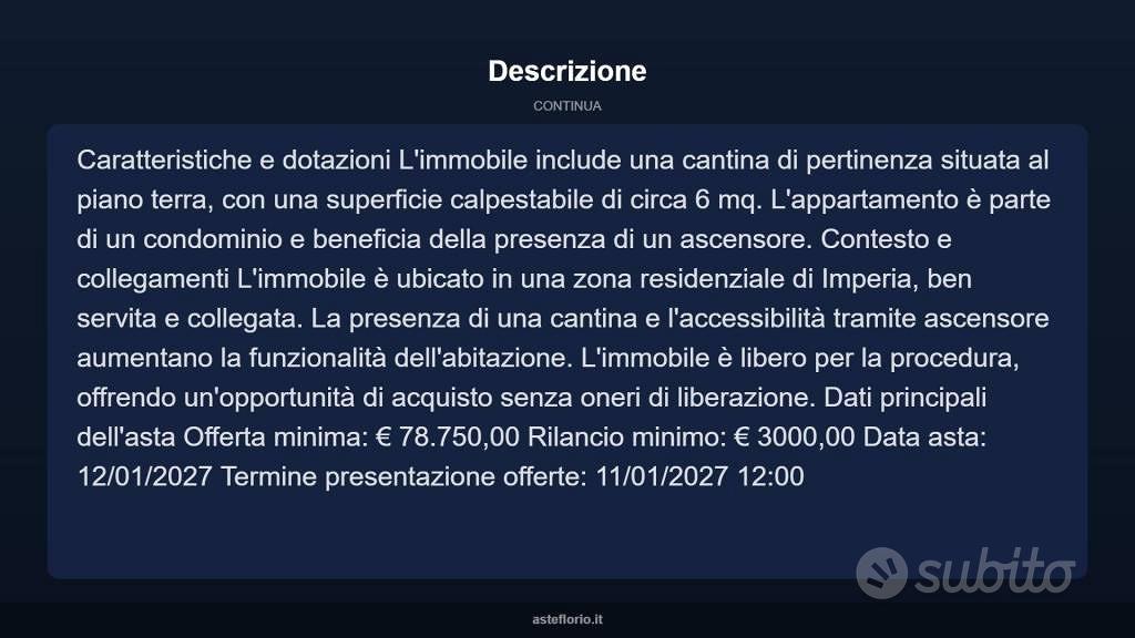 Appartamento – Imperia, Castelvecchio di Santa Maria Maggiore - Vista 4