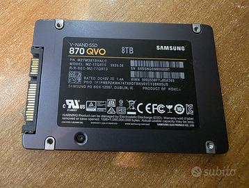 SSD Samsung 870 QVO 8TB SATA III - Testato SMART