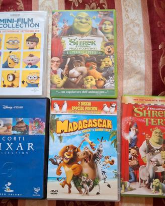 5 dvd cartoni animati vari