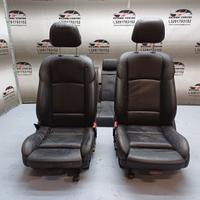Set sedili in pelle nera bmw serie 5 f11 lci 520d