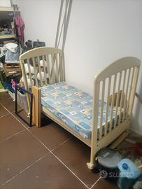 lettino e materasso