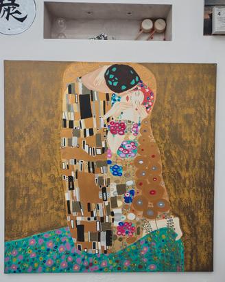 Copia fatta a mano del dipinto “Il Bacio” Gustav.K