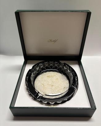 Portacenere Davidoff in cristallo nero originale