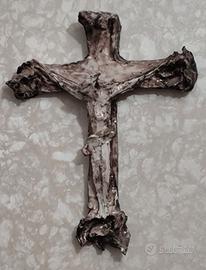 Crocifisso in ceramica anni 60/70 di Albissola