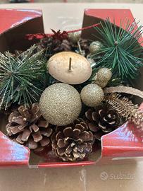 Porta candele natalizio