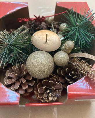 Porta candele natalizio