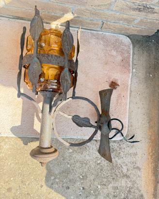 Lanterne lampade in ferro battuto da esterno