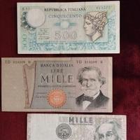 3 Banconote in LIRE