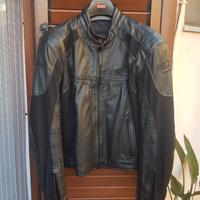 Giubbotto moto in pelle