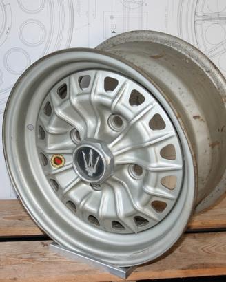 MASERATI INDY 7,5X14 BORRANI BIMETALLIC WHEEL