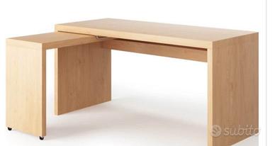 Scrivania Ikea Malm con piano estraibile