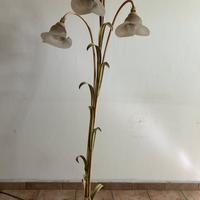 Lampada da terra vintage floreale 3 luci