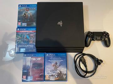 Ps4 pro 1 tb con giochi.