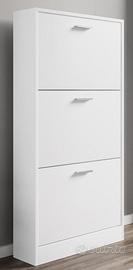 Scarpiera salvaspazio bianca 60x117x17 - NUOVO