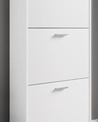 Scarpiera salvaspazio bianca 60x117x17 - NUOVO
