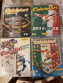 Lotto 9 Album Figurine Calciatori Panini completi