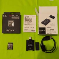 Sony scheda XQD 64GB + Lettore  Sony MRW-G1