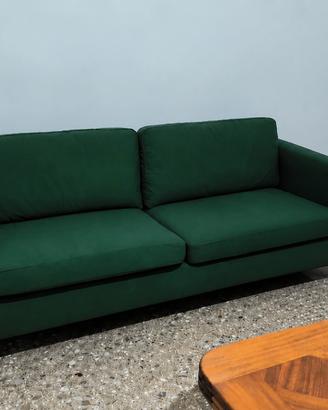 Divano tessuto verde scuro IKEA parup 3 posti 