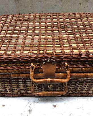 Cesto Picnic in vimini vintage da 4 persone