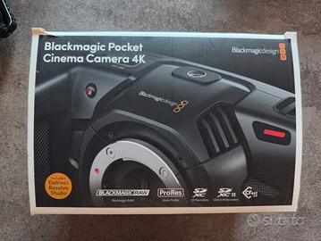 Black magic pocket cinema camera 4k + cage