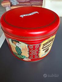 Scatola in latta vintage panettone Le Tre Marie