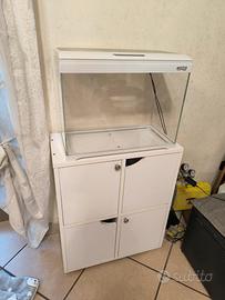 Acquario completo  40 litri con mobile