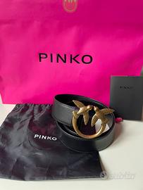Cintura nera di pelle PINKO XS
