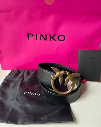 Cintura nera di pelle PINKO XS