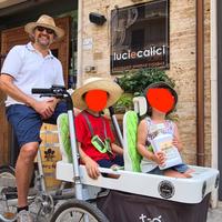 BICICLETTA ELETTRICA PER FAMIGLIE 4 POSTI