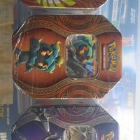 lotto trio tin completo pokemon 
