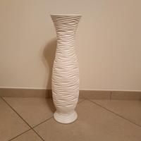 Vaso / fioriera bianco con motivo [ NUOVO ]