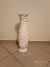 Vaso / fioriera bianco con motivo [ NUOVO ]