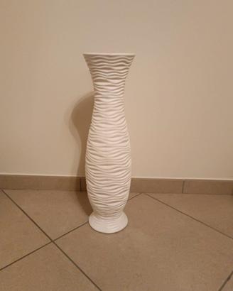 Vaso / fioriera bianco con motivo [ NUOVO ]