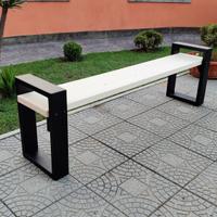 Panchina giardino industrial design legno massello